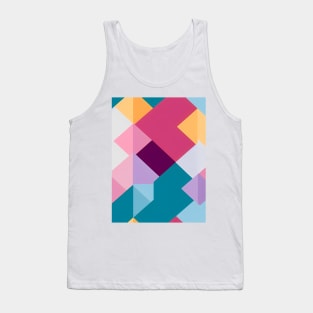 Abstract Geometric Pattern, pastel color scheme Tank Top